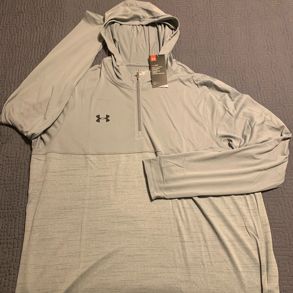 NWT Under Armour tech 1/2 hooded pullover